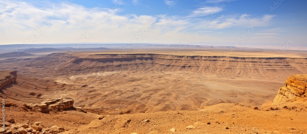 Fototapeta premium Desert landscape with vast canyon