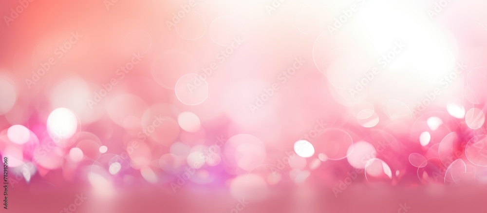 Pink bokeh backdrop with blurred lights