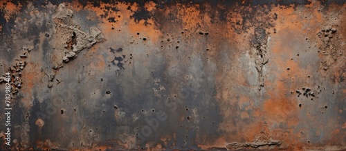 Rusted metal surface with d...