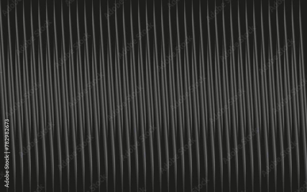 Obraz premium Gradient 3D realistic stripes on black color background