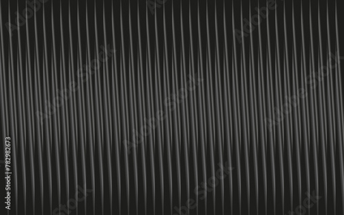 Gradient 3D realistic stripes on black color background