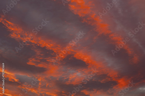 colorful sunset clouds