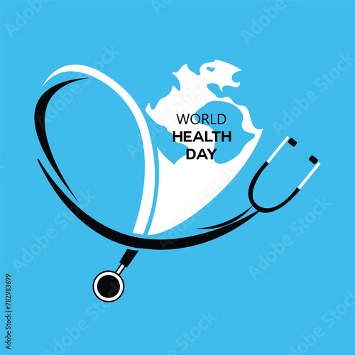 World Health Day theme banner. Happy World Health Day and. Vector illustration photo