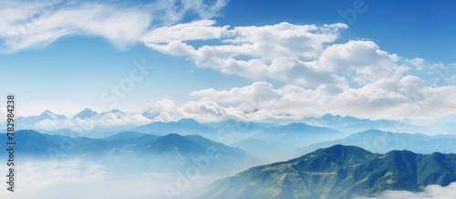 Mountain Range Under Clear ...