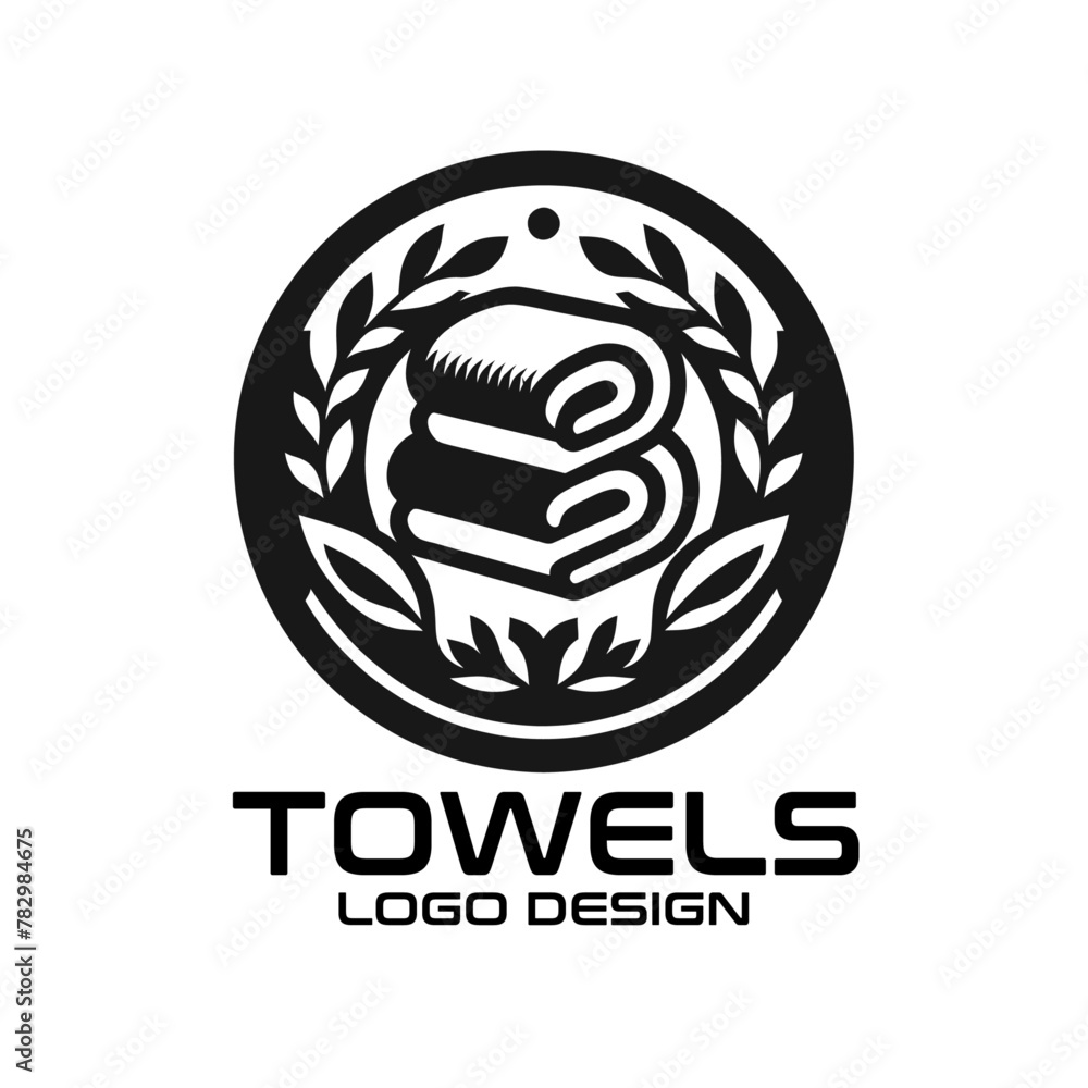 Towels Vector Logo Design Towels Vector Logo Design