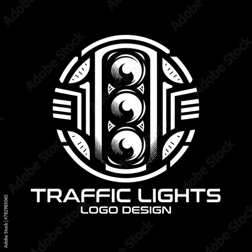 Traffic Lights Vector Logo Design
