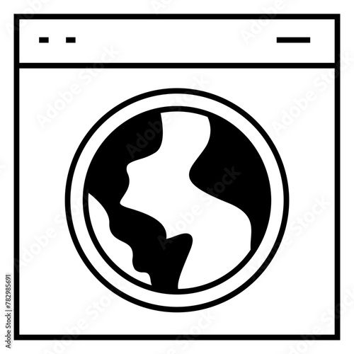 Earth day calendar icon, Earth Day related vector.