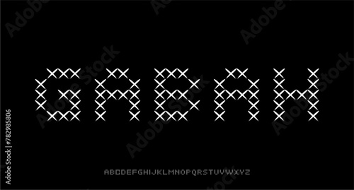 GABAH, CROSS BRUSH MODERN TYPEFACE