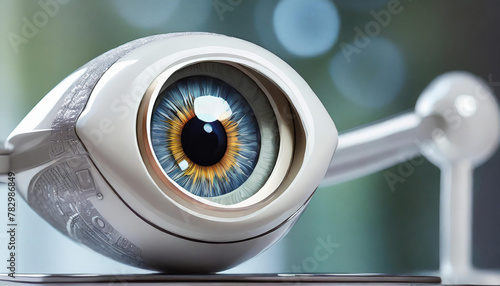 gadget computer eye, fantastic surveillance device, unusual surveillance camera concept of surveillance and recognition systems © Donald