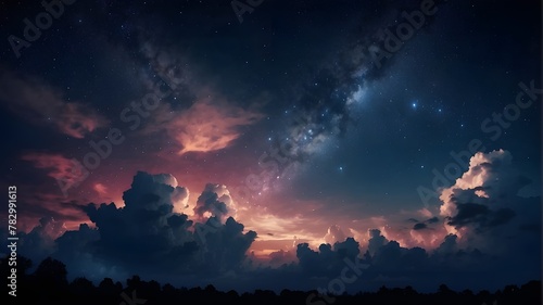 beautiful background, nightly sky © Malik