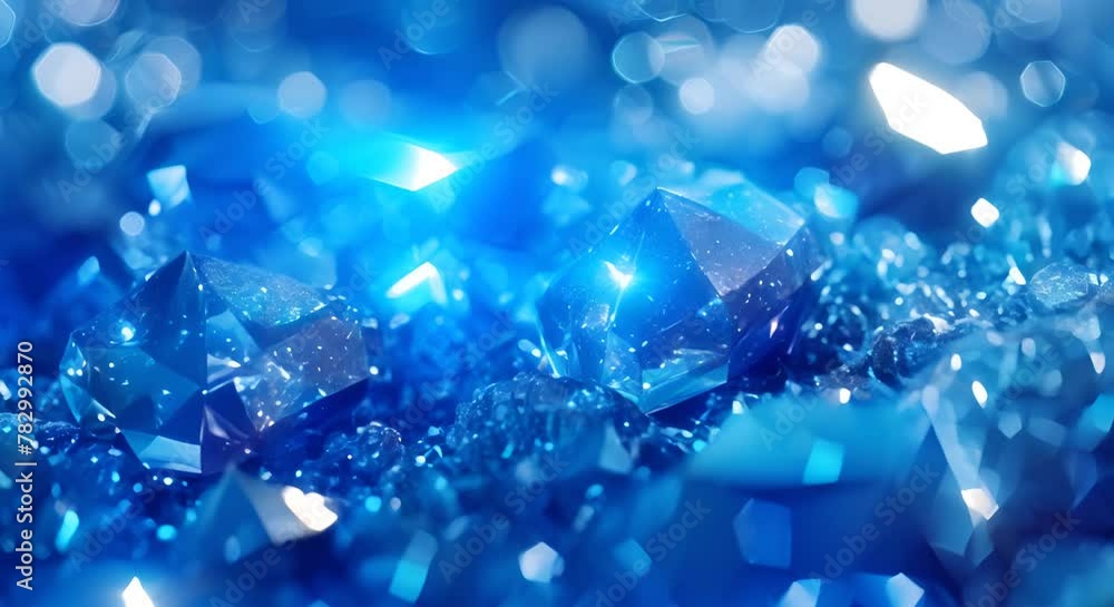 Blue crystals on a bed of smaller blue crystals. Blue crystals on a bed of smaller blue crystals.