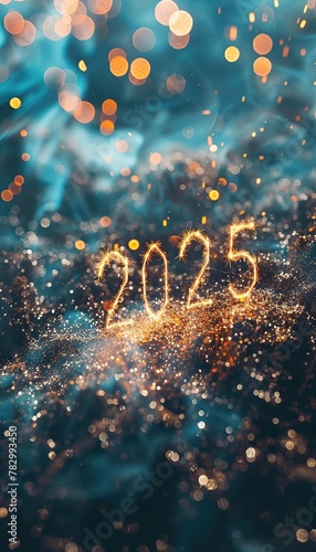 New Year 2025: Firework Flare Celebration