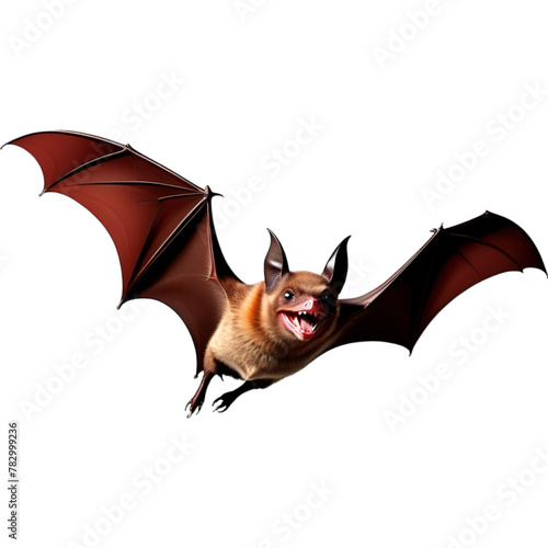 Angry Bat Flying