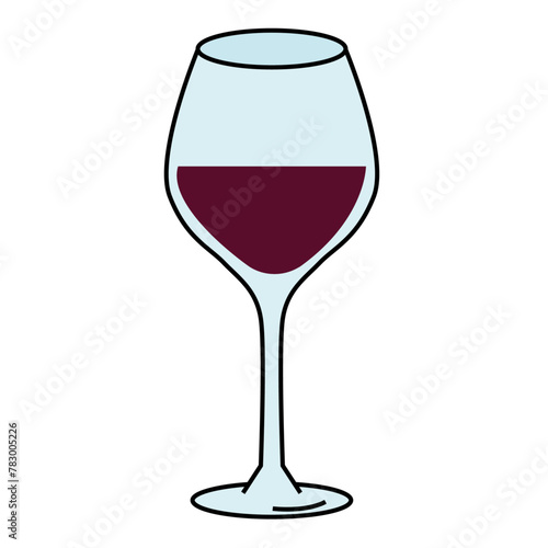 ワイン　ボトル　グラス　アイコン　シンプル