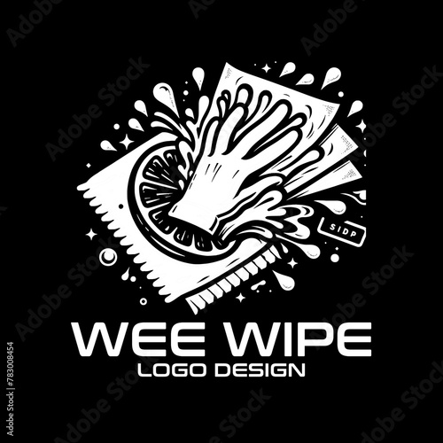 Wee Wipe Vector Logo Design