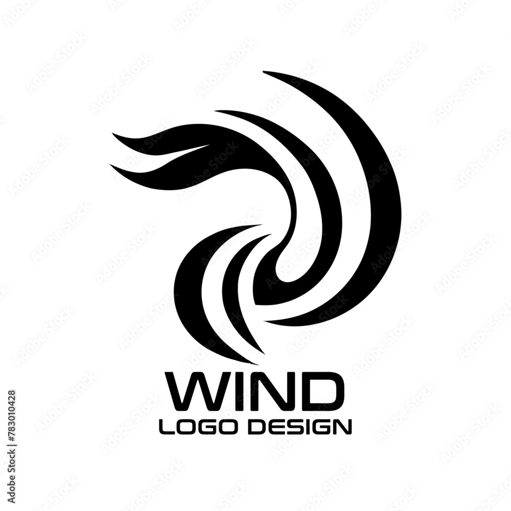 Wind Vector Logo Design Wind Vector Logo Design