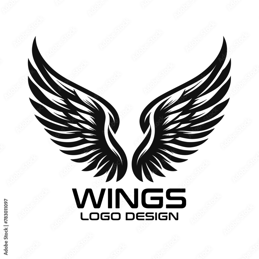 Obraz premium Wings Vector Logo Design
