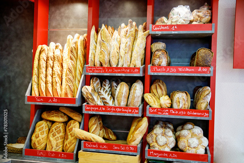 A Normandy Bakery in France Tempts with Fresh Pastries and Artisanal Bread, Showcasing the Authentic Flavors of the Region