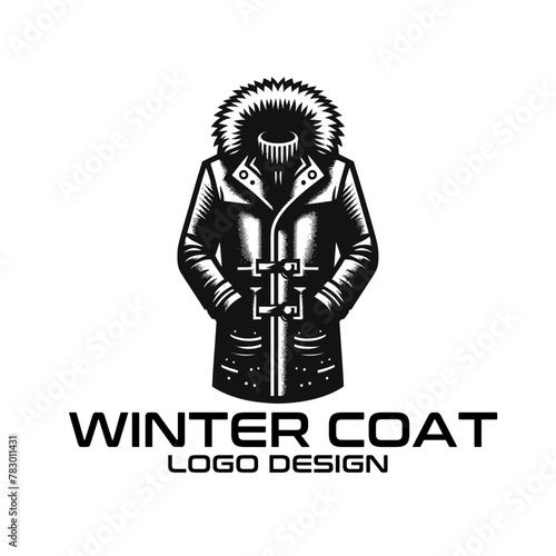 Winter Coat Vector Logo Design