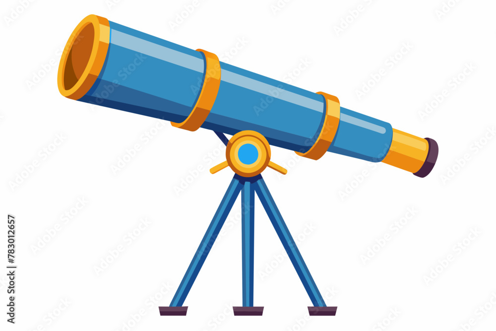 Fototapeta premium telescope vector art work illustration