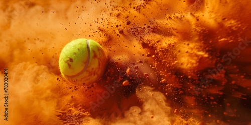 Tennis clay court surface background