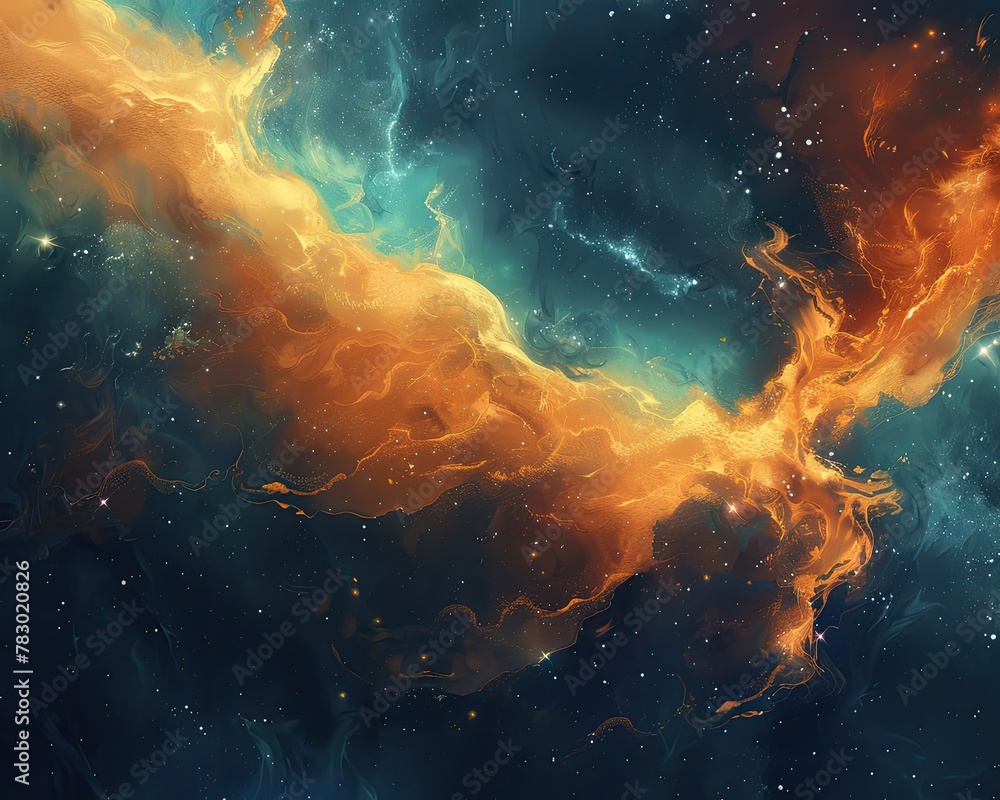 Space nebula scene