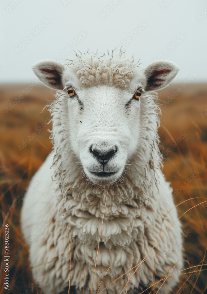 Fototapeta premium sheep in the field