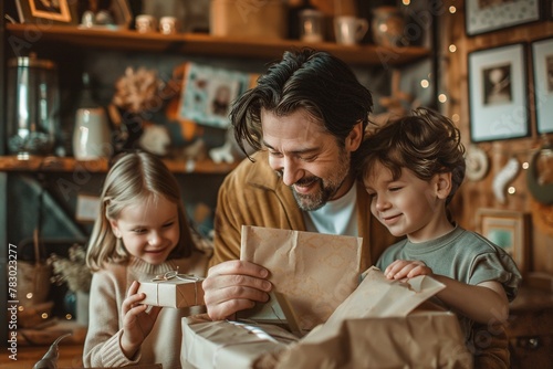 Celebrate Father's Day with joy as a father and child share heartwarming moments filled with love, laughter, and cherished memories, capturing the essence of a special bond that lasts a lifetime