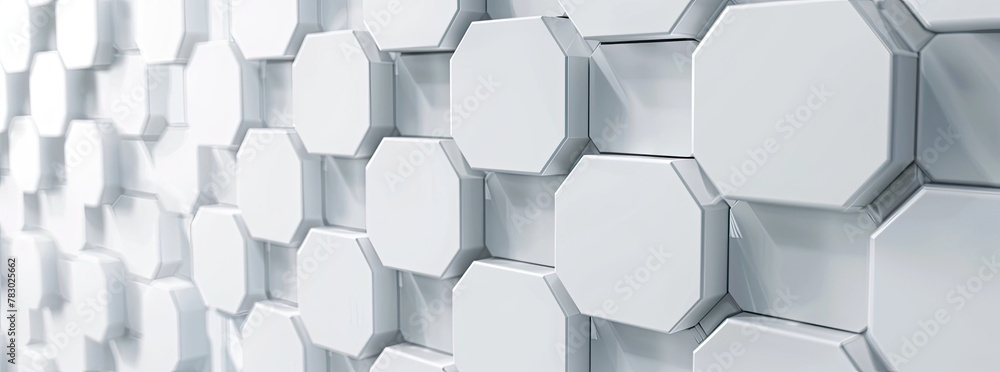 Abstract white hexagon background. Abstract white hexagon background.