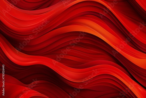 Abstract red wavy background, Vector illustration
