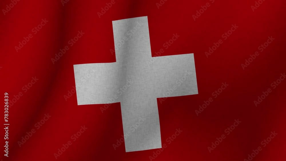 The flag of Switzerland. The evolving 3d national flag of Switzerland. 1080p HD animation for presentation The flag of Switzerland. The evolving 3d national flag of Switzerland. 1080p HD animation for presentation