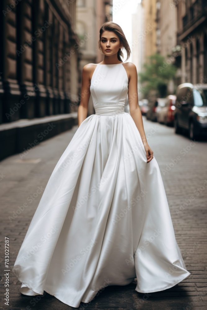 portrait of a woman in dress, bride , wedding , in the street portrait of a woman in dress, bride , wedding , in the street