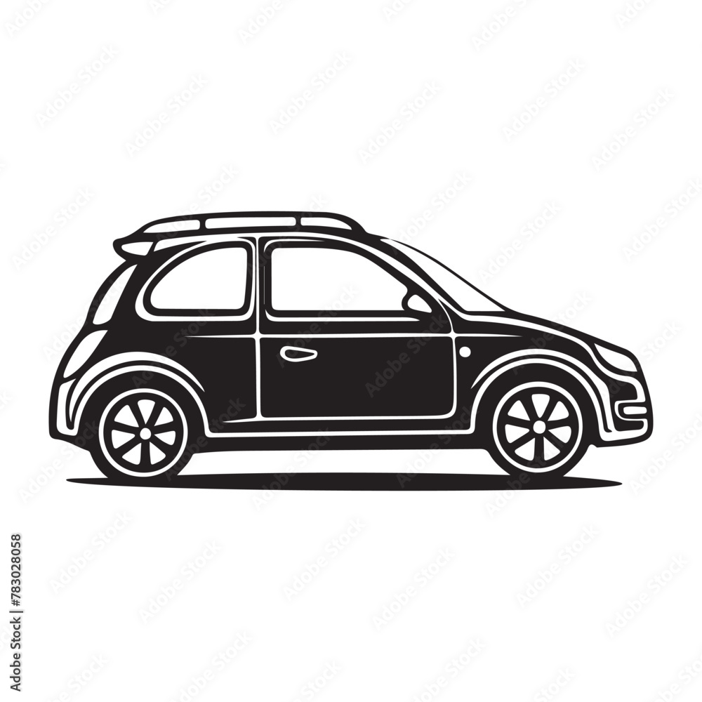 City Car Logo vector silhouette isolated on a white background