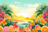 A delightful and vibrant summer background that sets the perfect mood