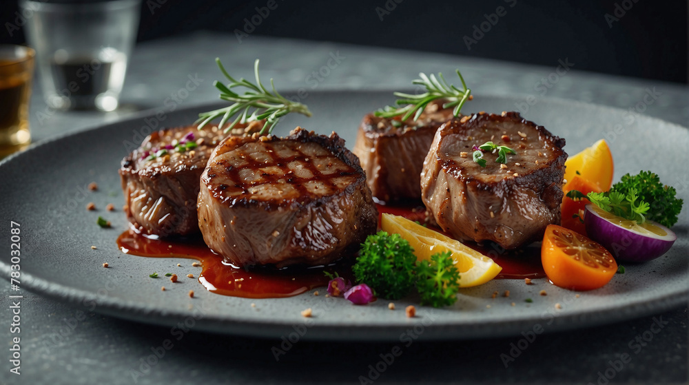 Elegant Beef Medallions Plate