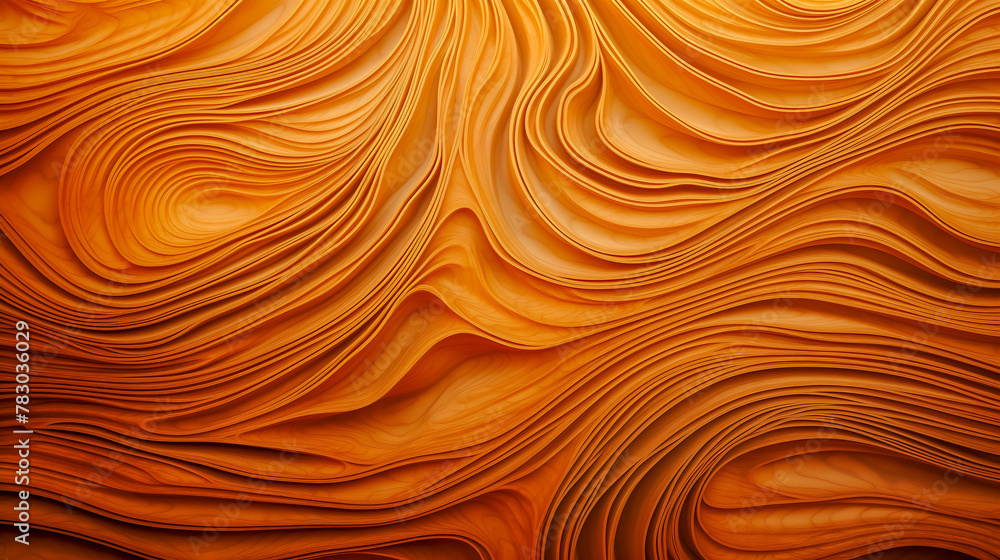 Abstract orange background with wavy texture