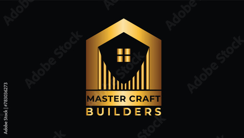 House and Builder Concept Logo Design 