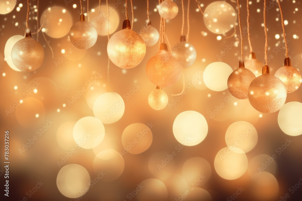 Soft and glowing bokeh lights adding a magical touch to the holiday season. Soft and glowing bokeh lights adding a magical touch to the holiday season.