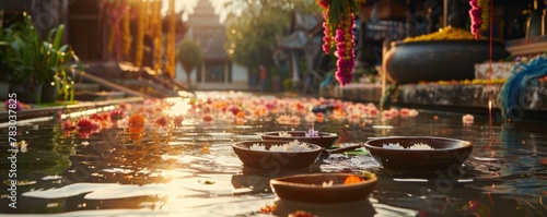 A peaceful Songkran morning