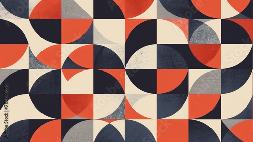 Minimalist geometric pattern design with a modern twist