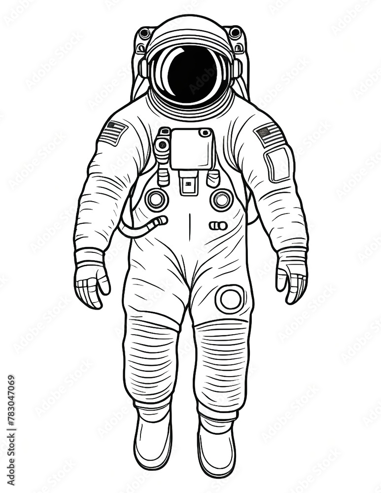 Astronaut Coloring Fun