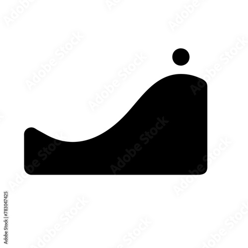 Ocean Wave icon vector graphics element silhouette sign symbol illustration on a Transparent Background