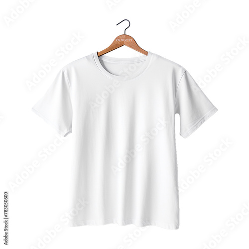White tshirt isolated on transparent background