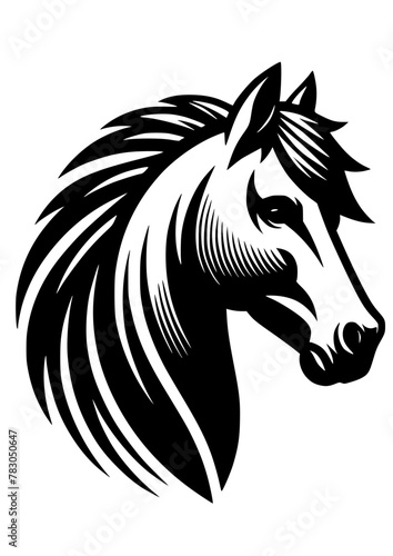 Horse Head Svg, Horse Svg, Stallion Svg, Horse Lover, Vector Cut File for Cricut, Silhouette, SVG, PNG, JPG