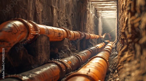 A Sunlit Underground Pipeline