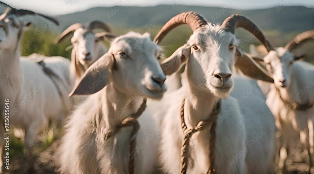 goats on the farm, goats for Eid al-Adha