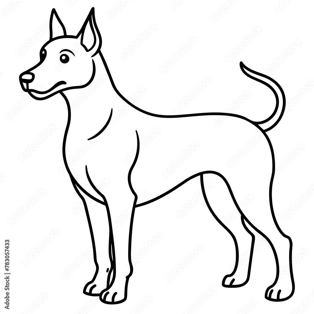 Dog vector illustration.
Dog vector illustration.