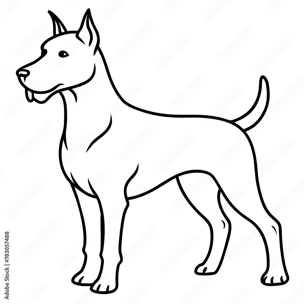 Dog vector illustration.
Dog vector illustration.