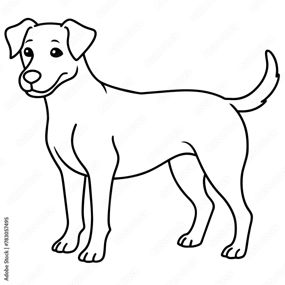 Dog vector illustration.
Dog vector illustration.
