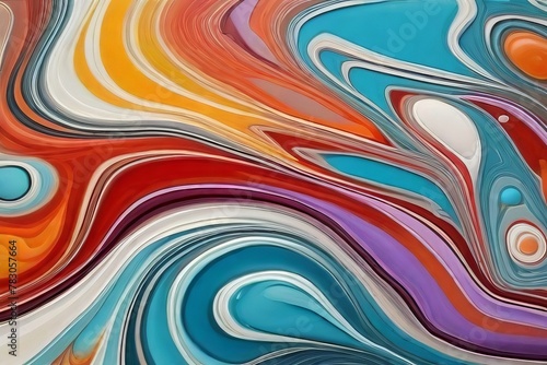 Exquisite Acrylic Flow Artwork: Mesmerizing Abstract Banner Design